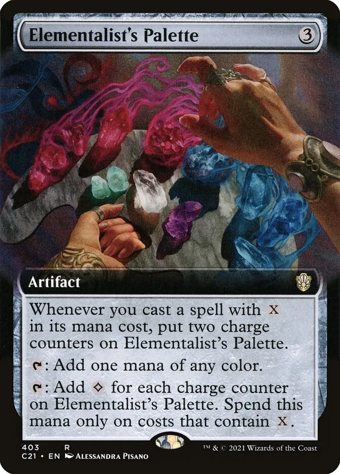 2021 Commander 2021 Elementalist's Palette rare #403 rare card image