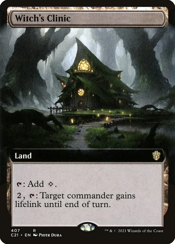 2021 Commander 2021 Witch's Clinic rare #407 rare card image