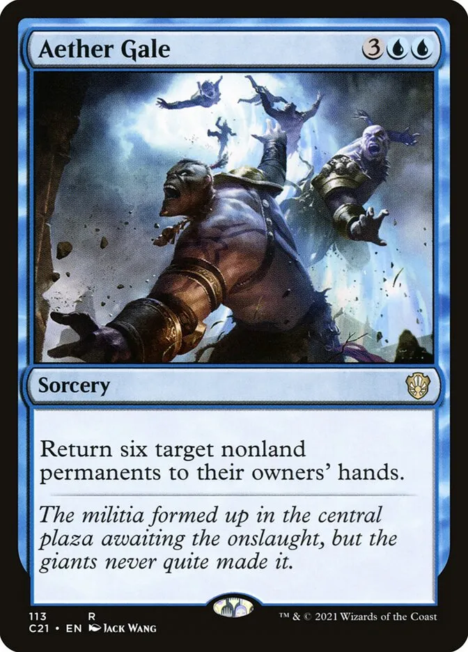 2021 Commander 2021 Aether Gale rare #113 rare card image