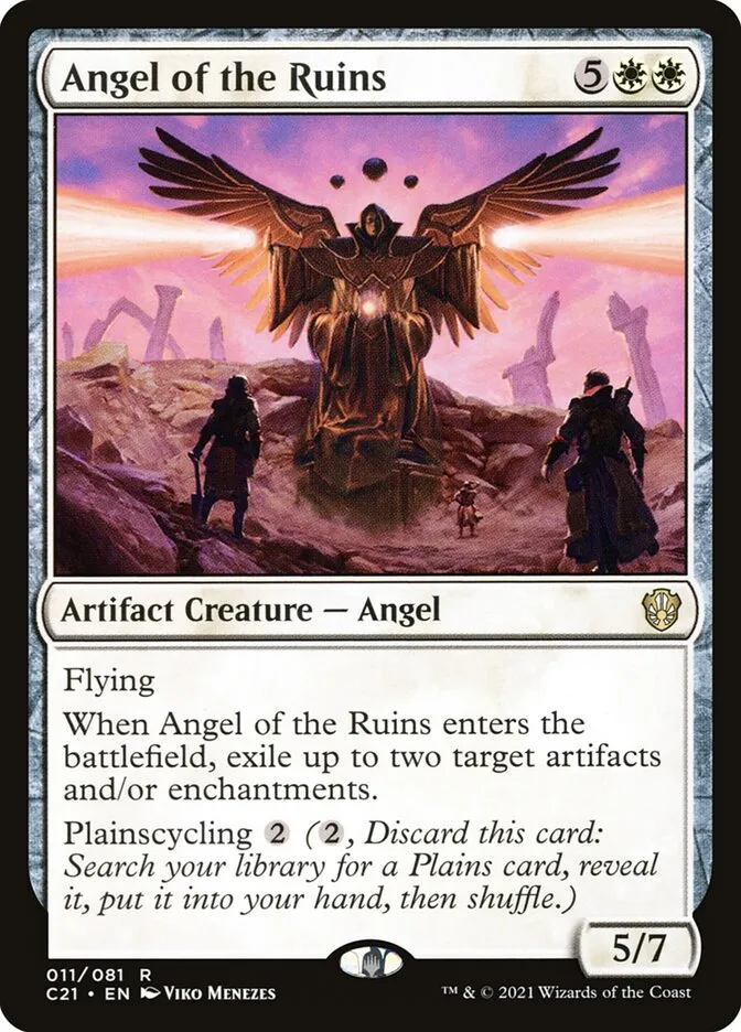 2021 Commander 2021 Angel of the Ruins rare #11 rare card image