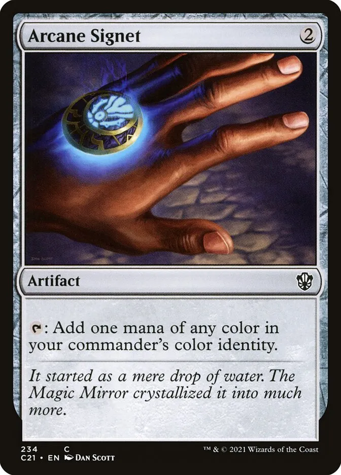 2021 Commander 2021 Arcane Signet common #234 common card image