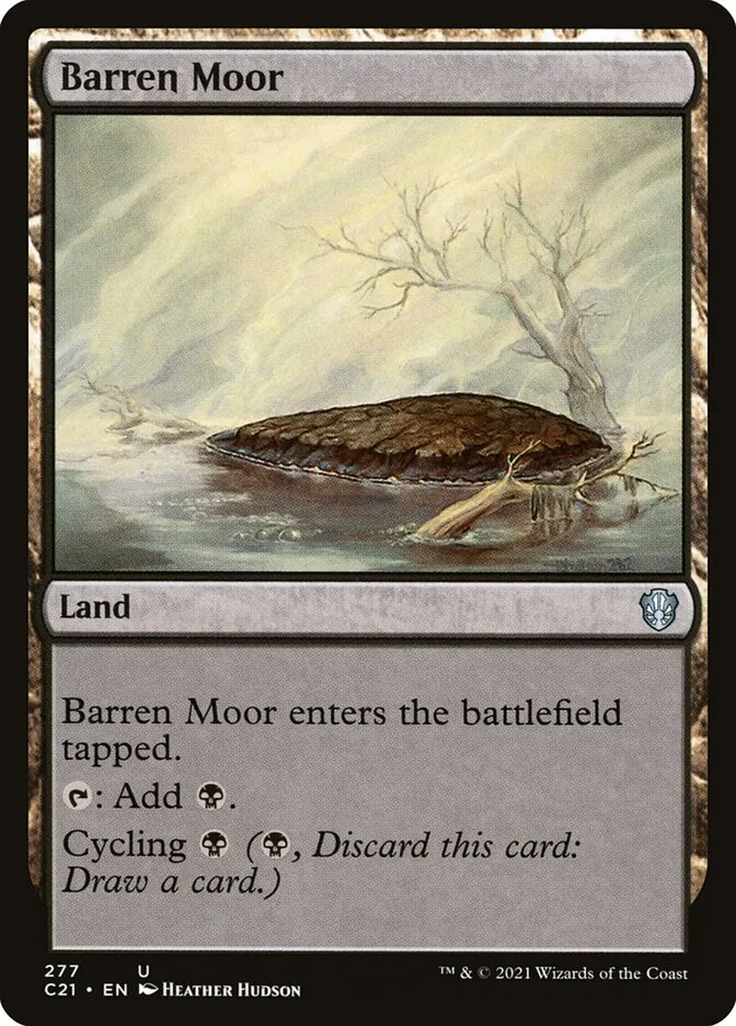 2021 Commander 2021 Barren Moor uncommon #277 uncommon card image