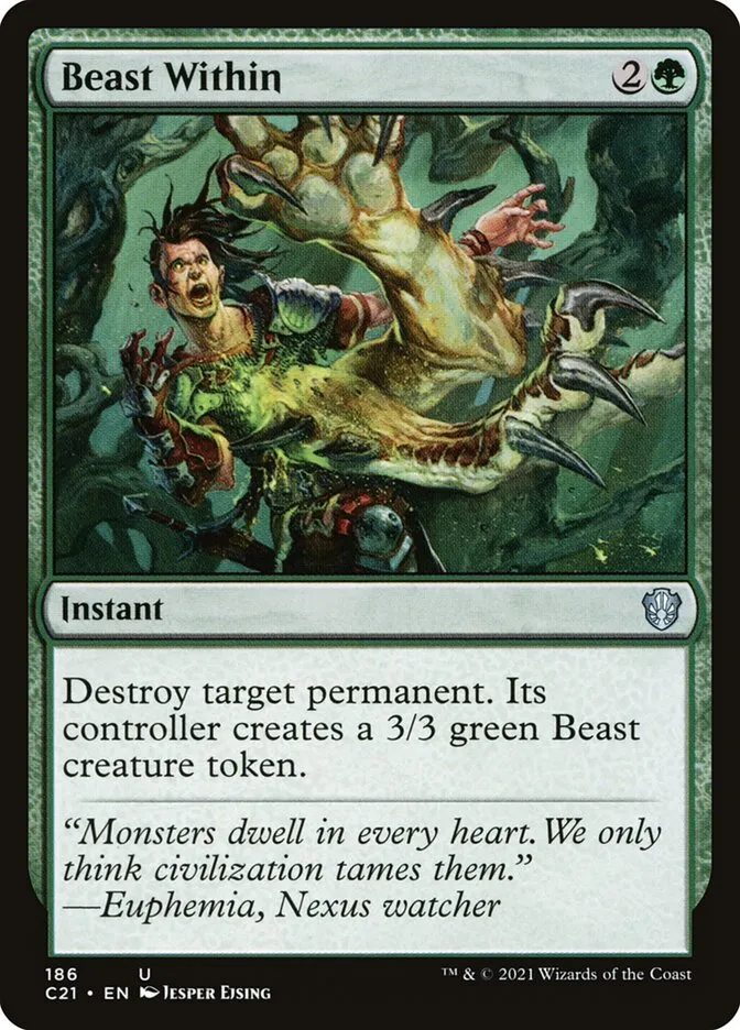 2021 Commander 2021 Beast Within uncommon #186 uncommon card image