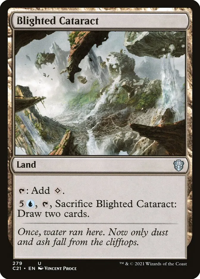 2021 Commander 2021 Blighted Cataract uncommon #279 uncommon card image