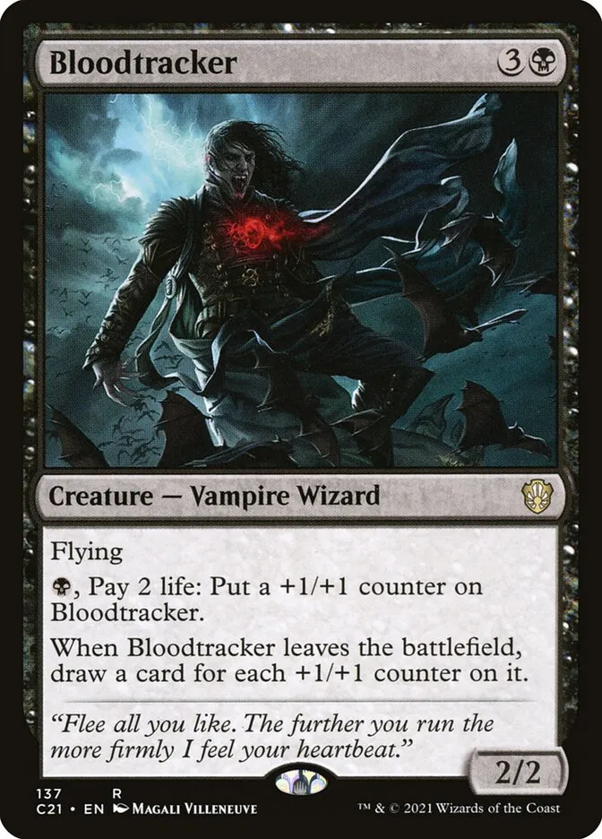 2021 Commander 2021 Bloodtracker rare #137 rare card image