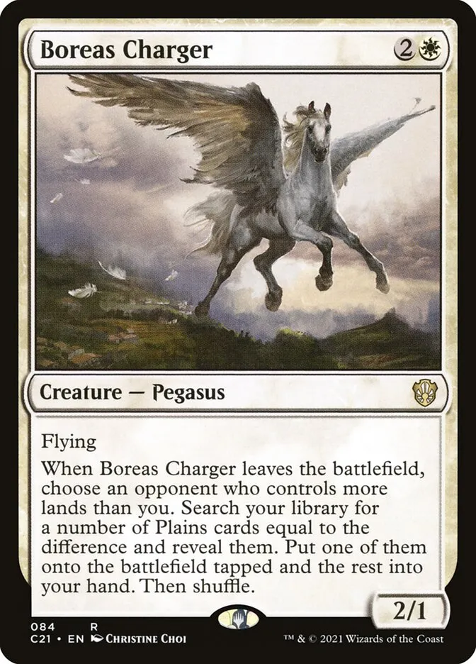 2021 Commander 2021 Boreas Charger rare #84 rare card image