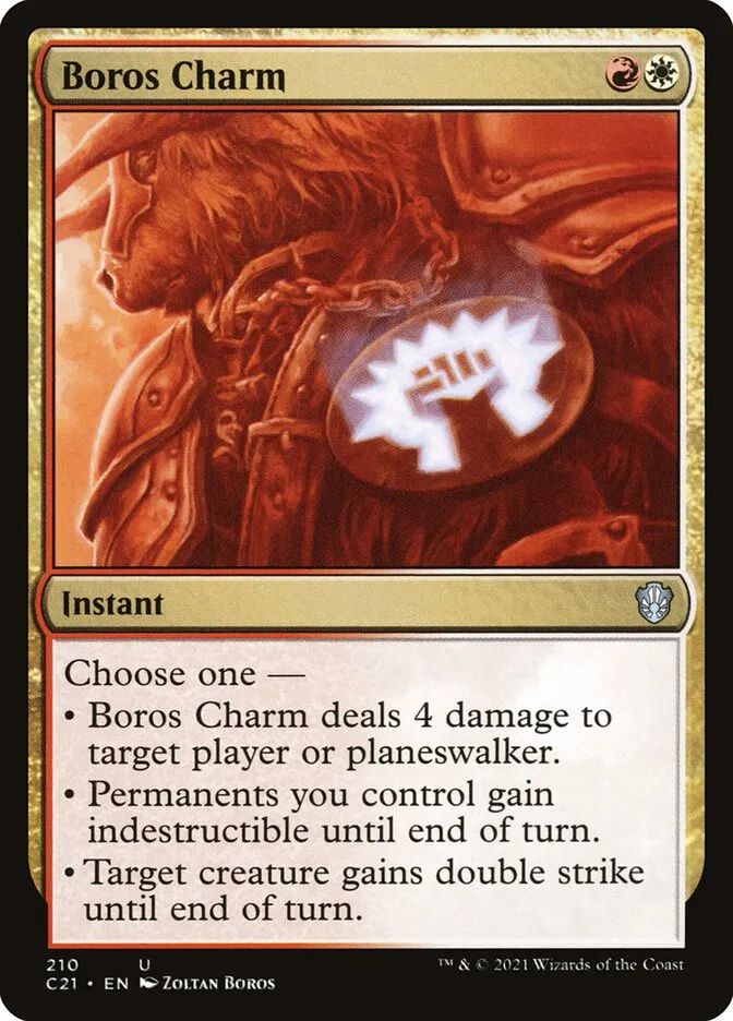 2021 Commander 2021 Boros Charm uncommon #210 uncommon card image