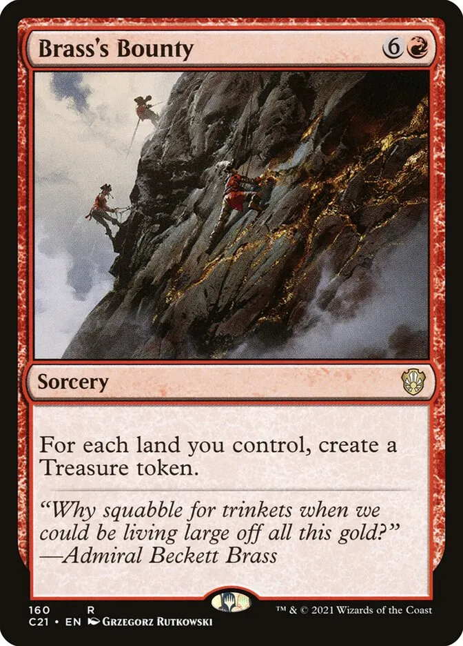 2021 Commander 2021 Brass's Bounty #160 rare card image