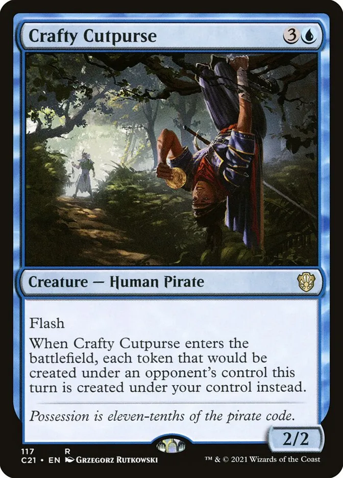 2021 Commander 2021 Crafty Cutpurse #117 rare card image