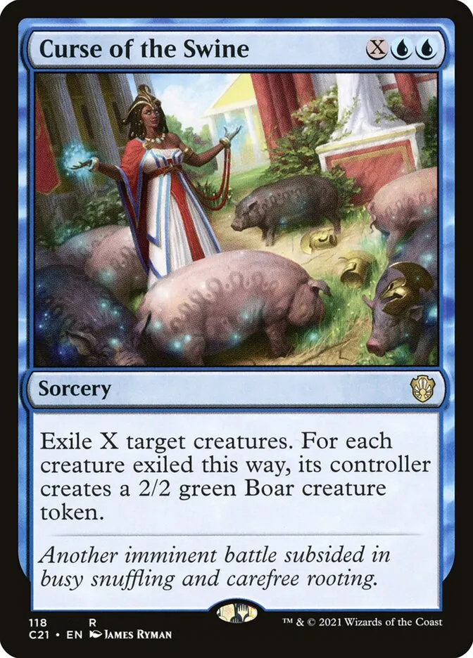 2021 Commander 2021 Curse of the Swine #118 rare card image