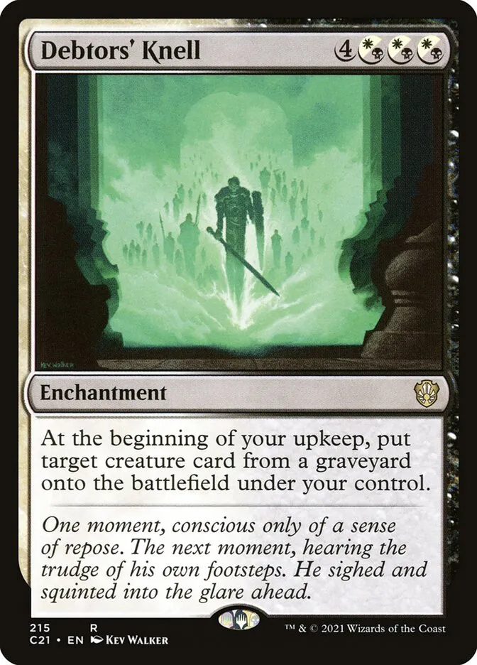 2021 Commander 2021 Debtors' Knell #215 rare card image