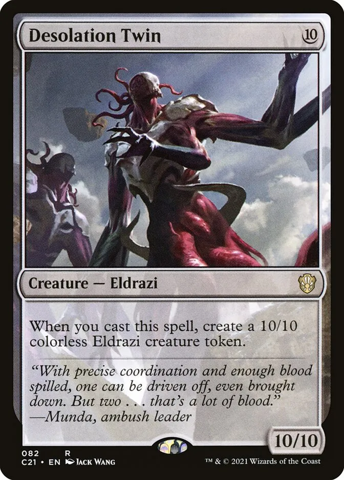 2021 Commander 2021 Desolation Twin rare #82 rare card image