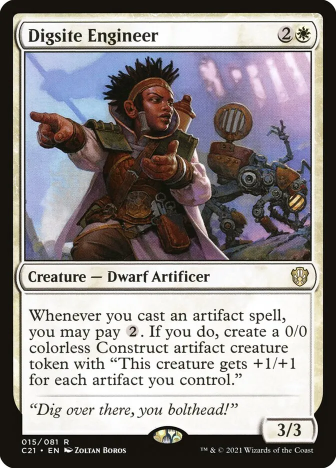 2021 Commander 2021 Digsite Engineer rare #15 rare card image