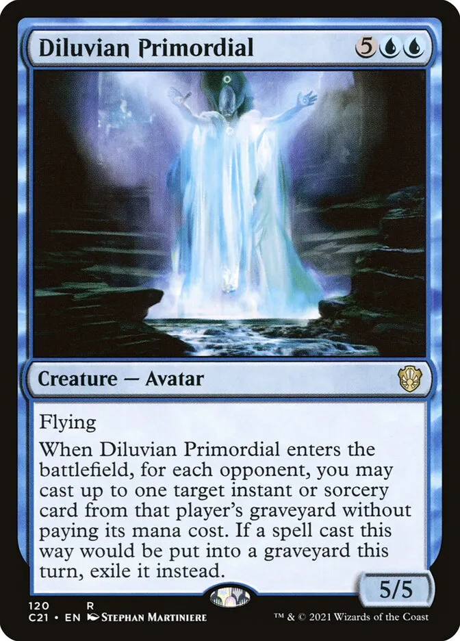 2021 Commander 2021 Diluvian Primordial rare #120 rare card image