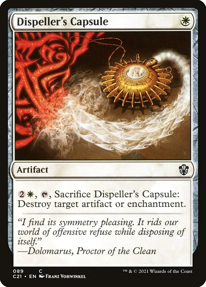 2021 Commander 2021 Dispeller's Capsule common #89 common card image