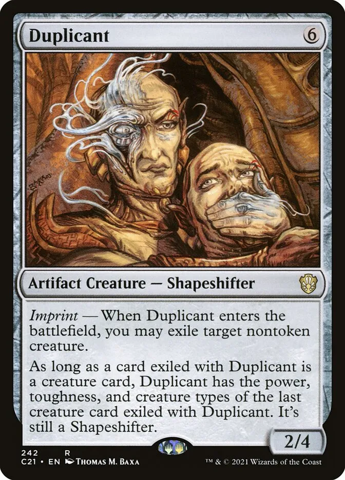 2021 Commander 2021 Duplicant rare #242 rare card image