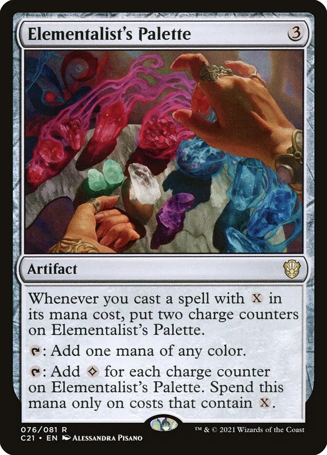 2021 Commander 2021 Elementalist's Palette rare #76 rare card image