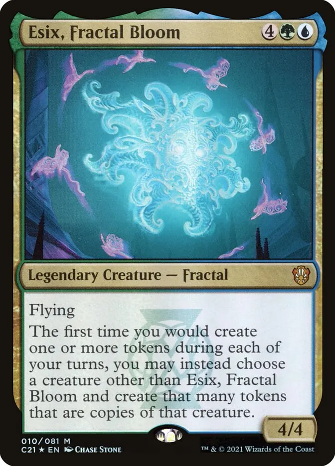 2021 Commander 2021 Esix, Fractal Bloom mythic #10 mythic card image