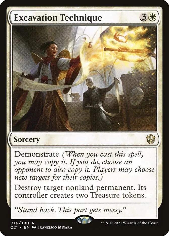 2021 Commander 2021 Excavation Technique rare #16 rare card image
