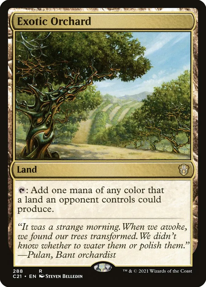 2021 Commander 2021 Exotic Orchard rare #288 rare card image