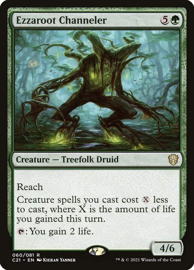 2021 Commander 2021 Ezzaroot Channeler rare #60 rare card image