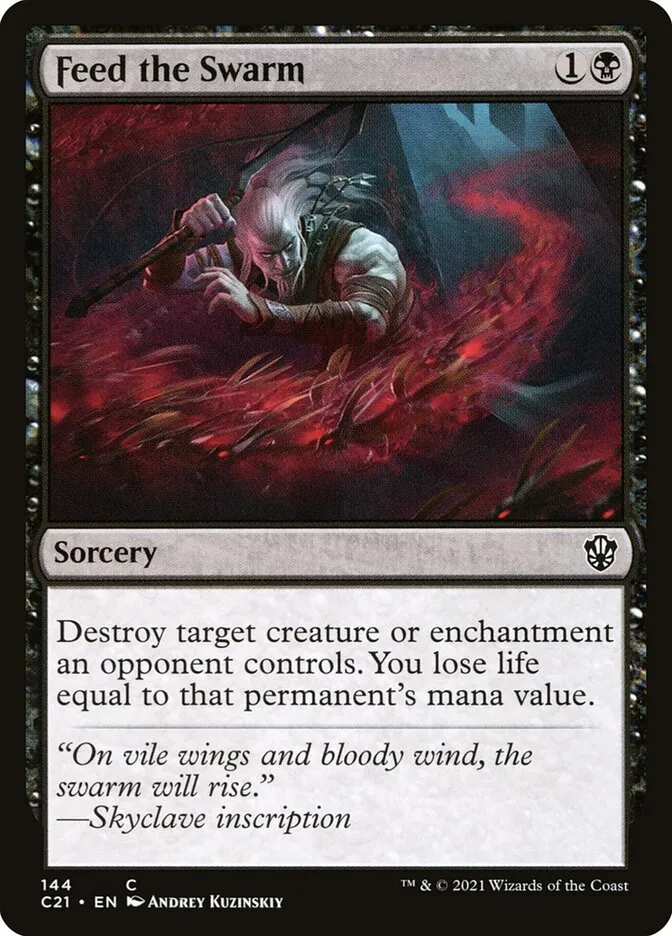 2021 Commander 2021 Feed the Swarm common #144 common card image