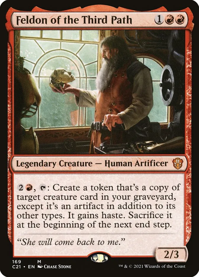 2021 Commander 2021 Feldon of the Third Path mythic #169 mythic card image
