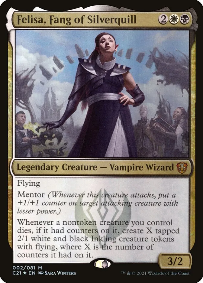 2021 Commander 2021 Felisa, Fang of Silverquill mythic #2 mythic card image