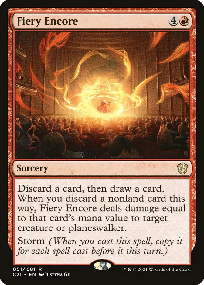 2021 Commander 2021 Fiery Encore rare #51 rare card image