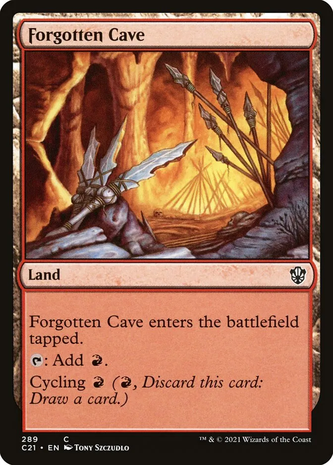 2021 Commander 2021 Forgotten Cave common #289 common card image