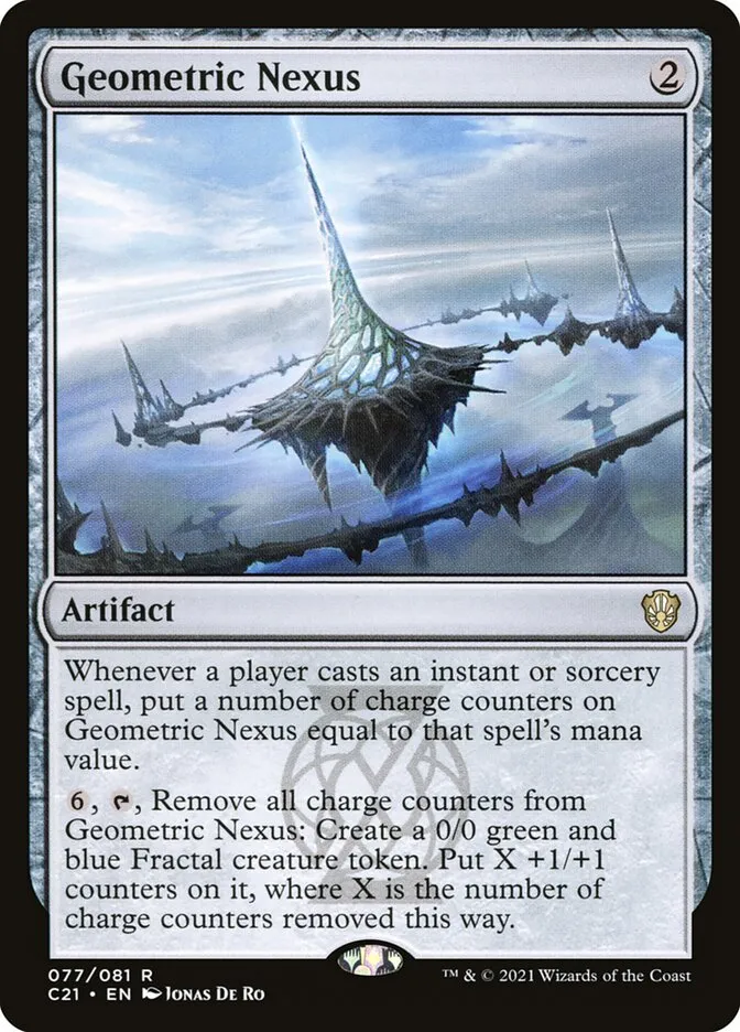 2021 Commander 2021 Geometric Nexus rare #77 rare card image