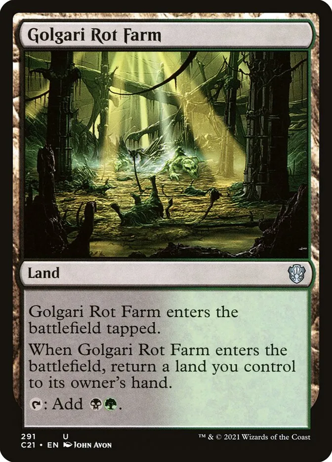 2021 Commander 2021 Golgari Rot Farm #291 uncommon card image