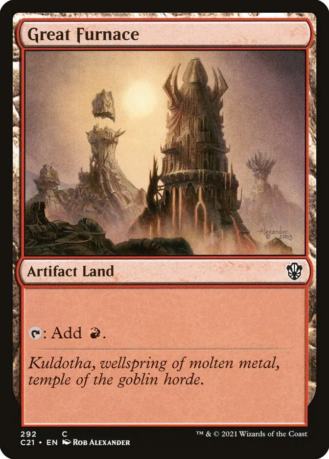 2021 Commander 2021 Great Furnace #292 common card image