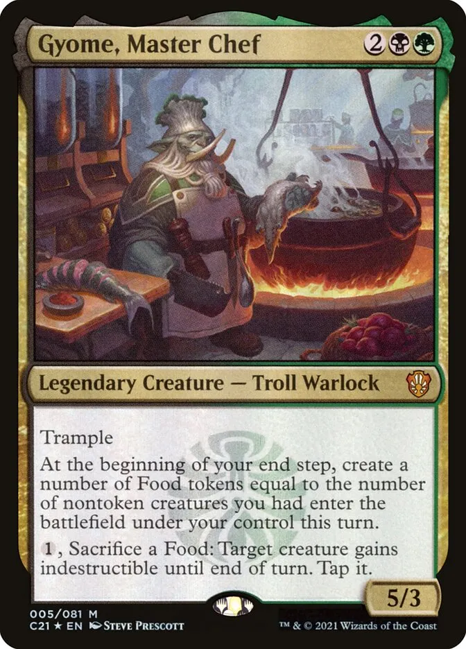 2021 Commander 2021 Gyome, Master Chef mythic #5 mythic card image