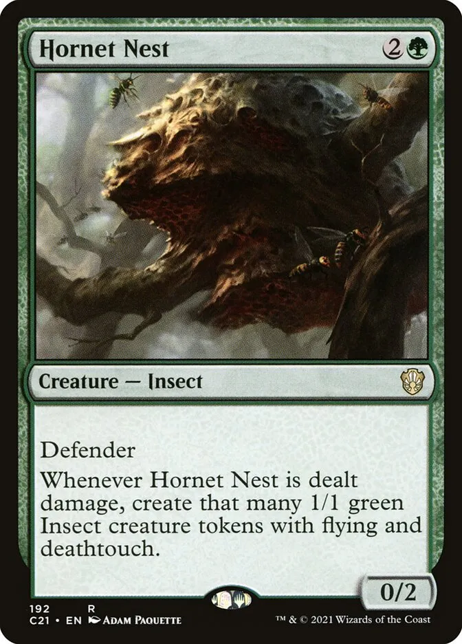2021 Commander 2021 Hornet Nest #192 rare card image
