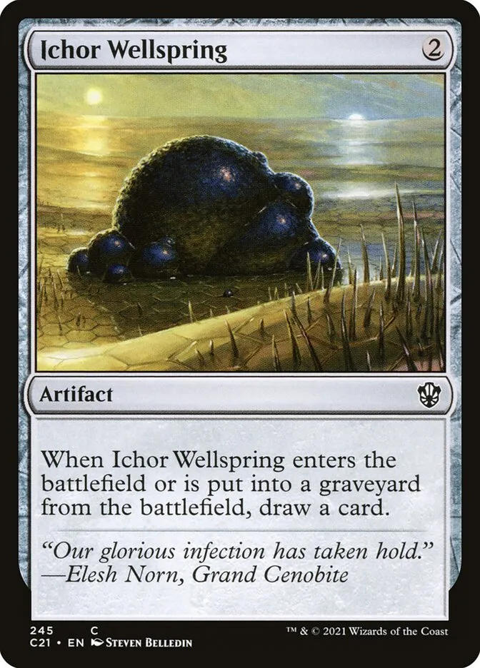 2021 Commander 2021 Ichor Wellspring common #245 common card image