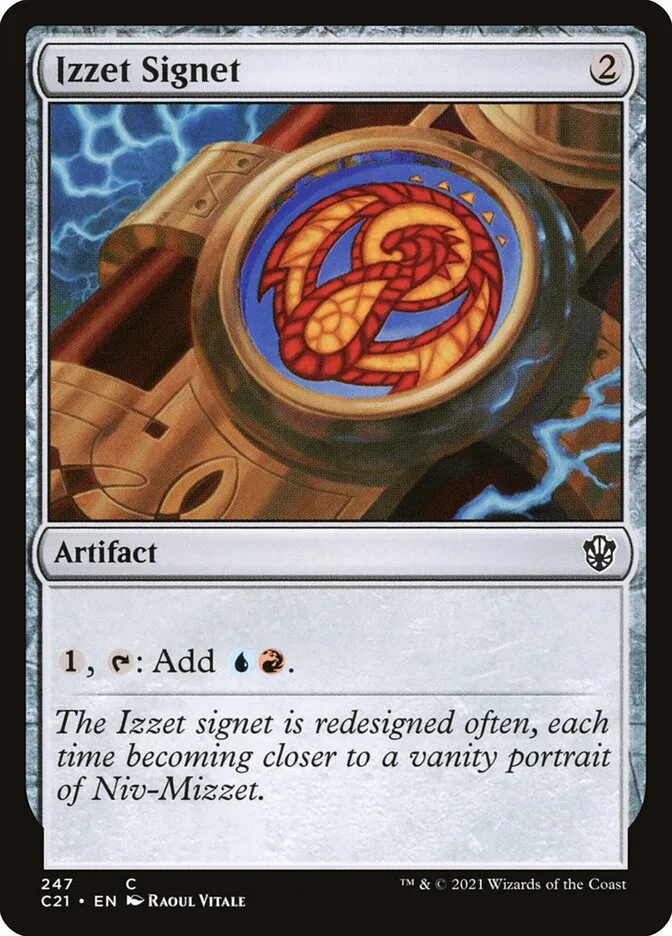 2021 Commander 2021 Izzet Signet common #247 common card image
