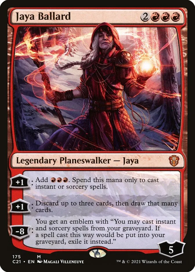 2021 Commander 2021 Jaya Ballard mythic #175 mythic card image
