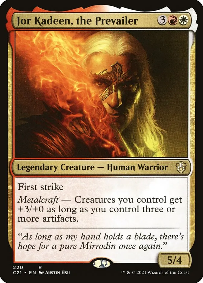 2021 Commander 2021 Jor Kadeen, the Prevailer #220 rare card image