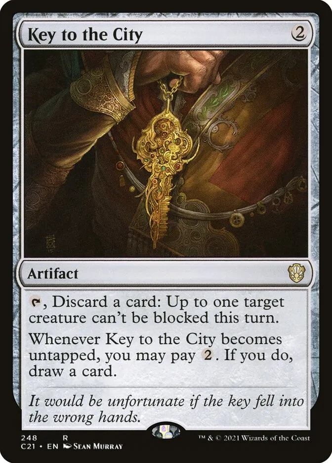 2021 Commander 2021 Key to the City #248 rare card image