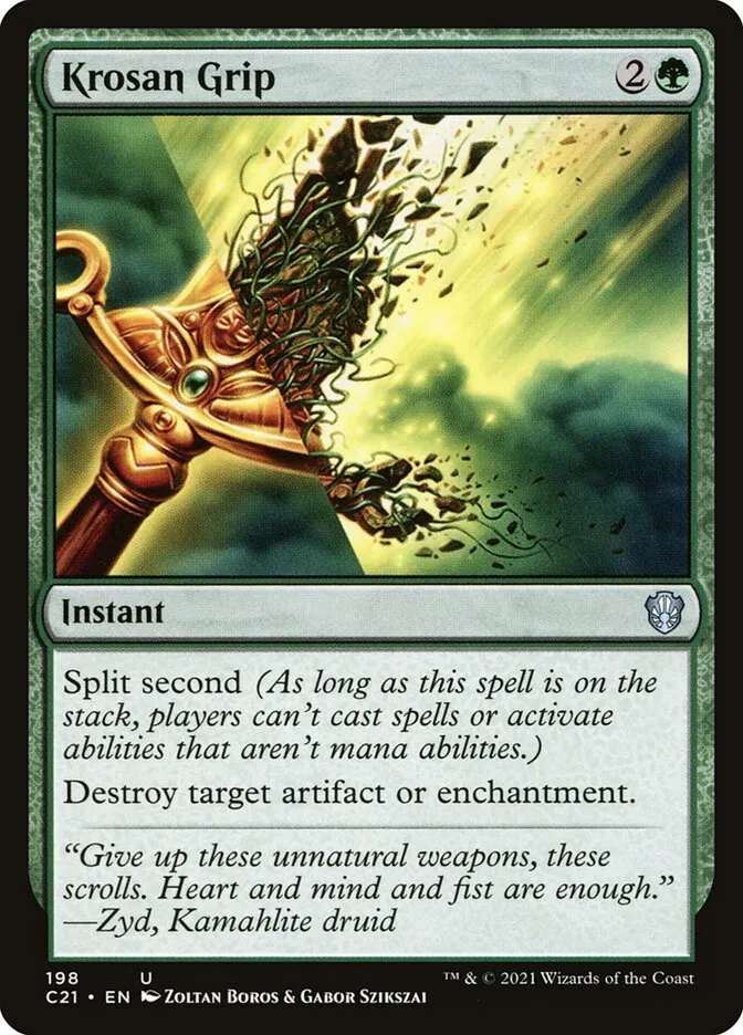2021 Commander 2021 Krosan Grip uncommon #198 uncommon card image