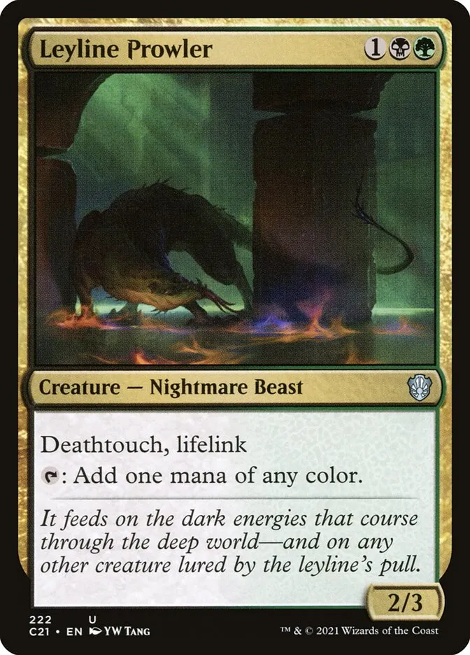 2021 Commander 2021 Leyline Prowler uncommon #222 uncommon card image