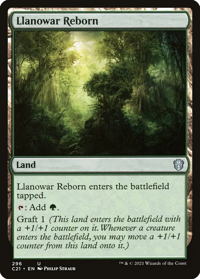 2021 Commander 2021 Llanowar Reborn uncommon #296 uncommon card image