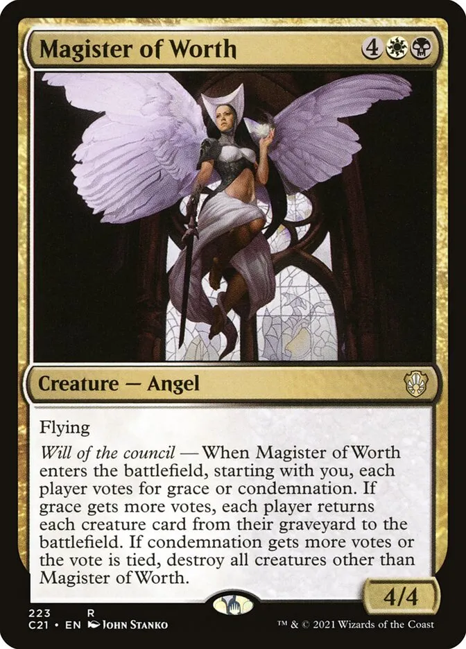 2021 Commander 2021 Magister of Worth #223 rare card image