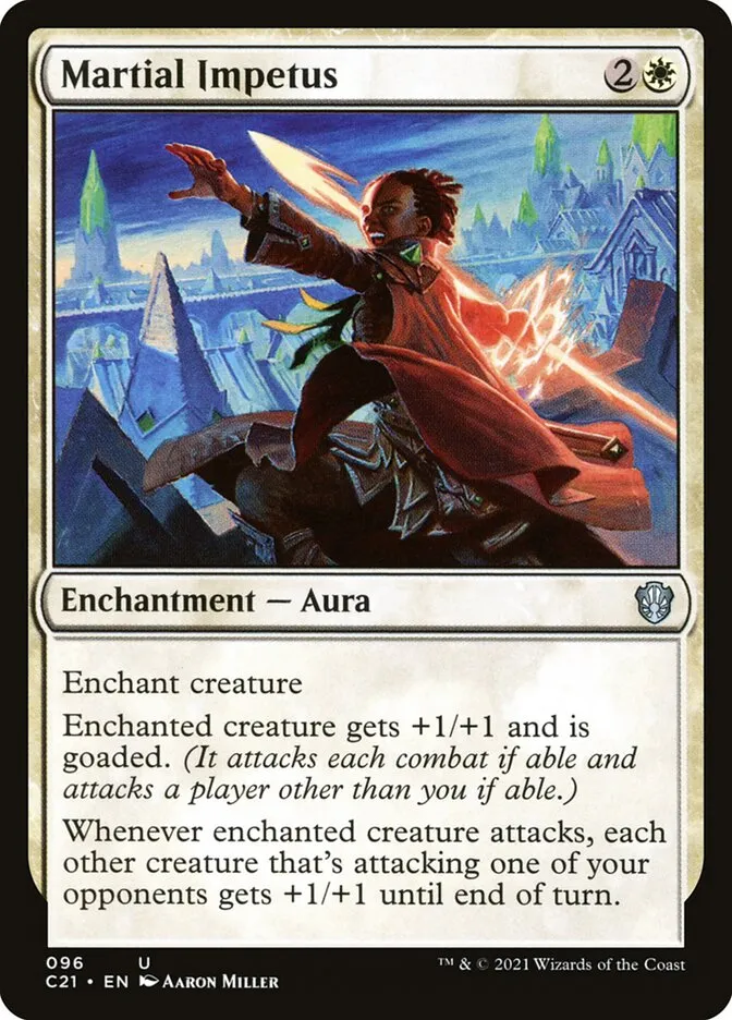 2021 Commander 2021 Martial Impetus uncommon #96 uncommon card image