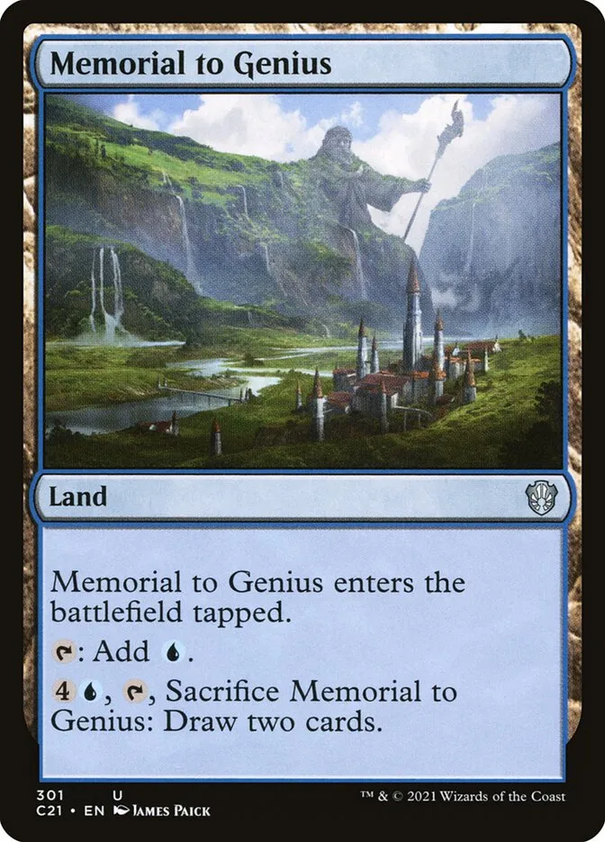 2021 Commander 2021 Memorial to Genius #301 uncommon card image