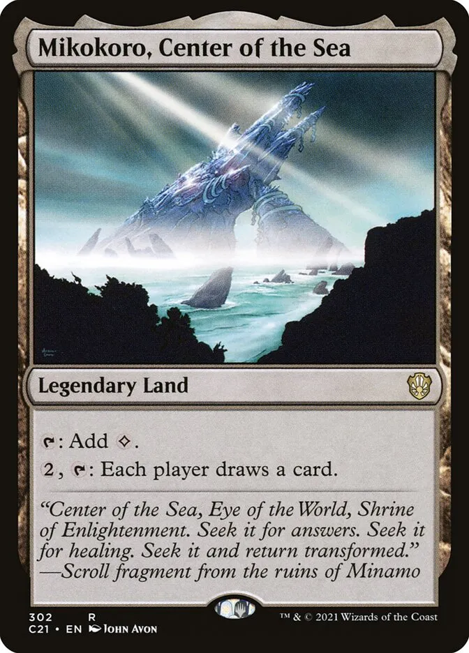 2021 Commander 2021 Mikokoro, Center of the Sea #302 rare card image
