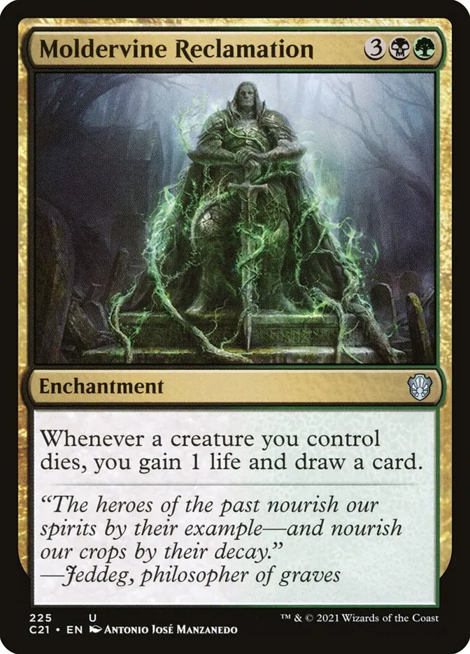 2021 Commander 2021 Moldervine Reclamation #225 uncommon card image