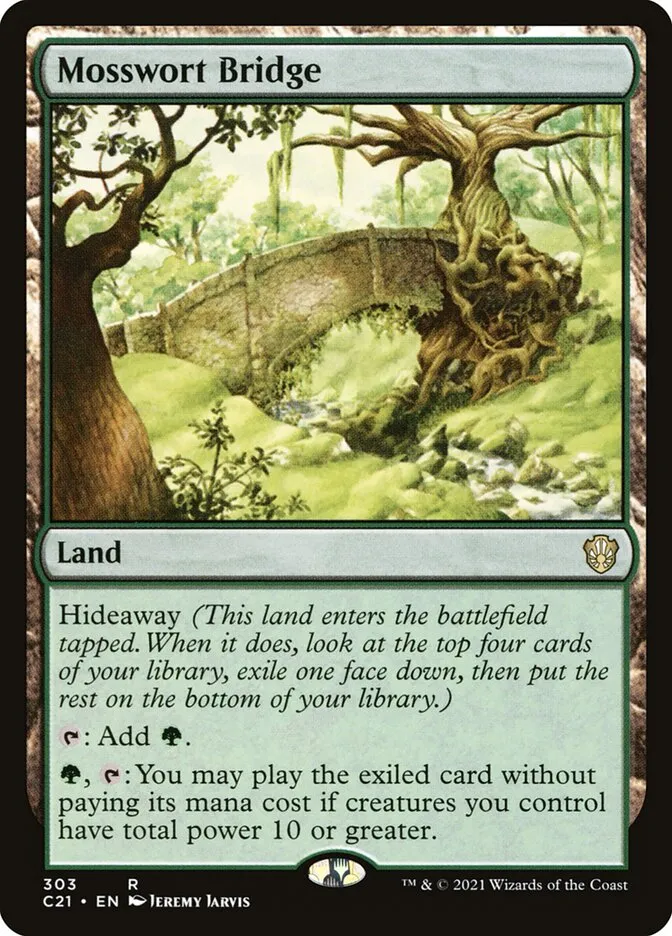 2021 Commander 2021 Mosswort Bridge rare #303 rare card image