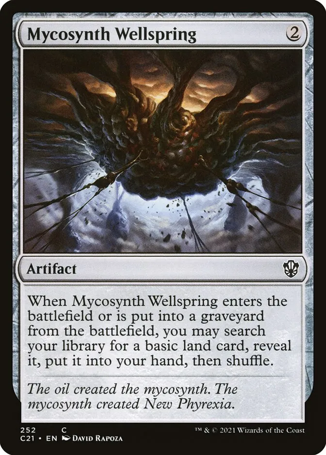 2021 Commander 2021 Mycosynth Wellspring common #252 common card image